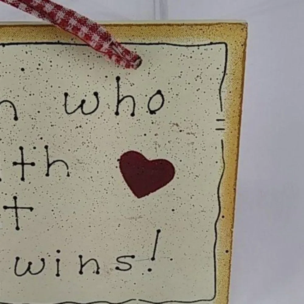 The Man Who Dies With Most‎ Tools Wins Humor Decoration Wall Plaque